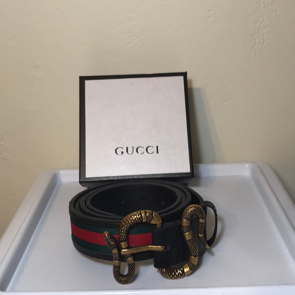 Gucci snake belt